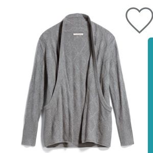 Gray cardigan